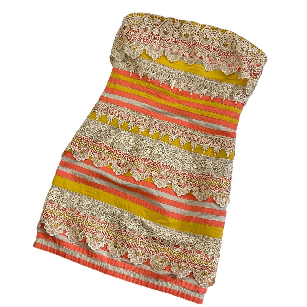 Anthropologie Minuet Strapless Dress